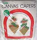 Straw Baskets Ornaments Plastic Canvas Kit 444 Complete Canvas Capers NIP