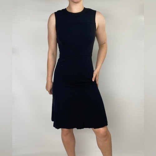 Abito TORY BURCH Aubrey nero MIDI matrimonio cocktail party minimal