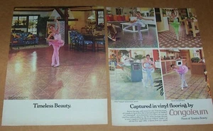 1981 print ad - Congoleum flooring cute little girl ballerina home advertising - Picture 1 of 1