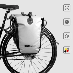 AFISHTOUR Bicycle Pack Bike Bag Rear Pack Bag Side Bike Bag Waterproof 15L 25L - Picture 1 of 14