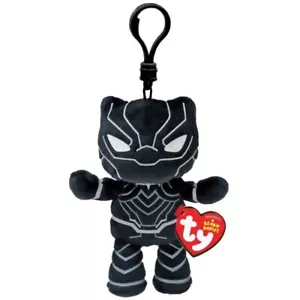 Clip colgante Ty Beanie Babies Marvel Black Panther 10 cm - Imagen 1 de 1