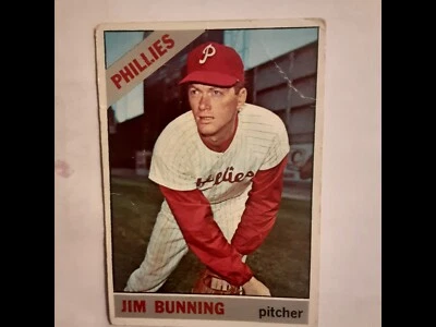 ⚾️ 1966 Topps Baseball #435 Jim Bunning Foto 1 de 3