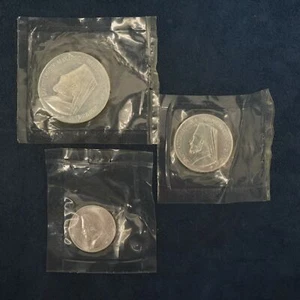 1974 Cyprus Makarios 12,6,3 Pounds Silver Sealed- Free Shipping USA - Picture 1 of 3