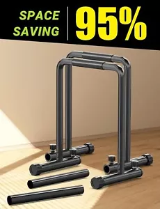 Dip Barren Push Up Trainer Station Calisthenics Equipment mit Kippschutz Stange - Bild 1 von 8