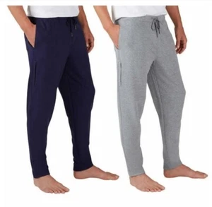 Eddie Bauer Men's Sweatpants Jogger Lounge Sweat Pants (2-Pack) Navy /Dark Grey - Picture 1 of 6