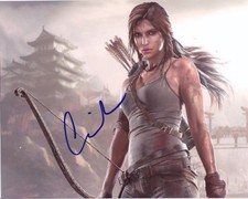 CAMILLA LUDDINGTON Signed Autographed 8x10 LARA CROFT Photo