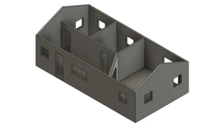 Ho Scale 2 Bedroom House, Under Construction for Model Train Layouts & Displays - Picture 1 of 3