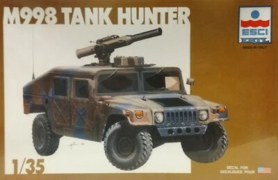 US M998 Hummer Tank Hunter combat vehicle Plastic model Kit 1:35 Esci Ertl 5017 - Immagine 1 di 2