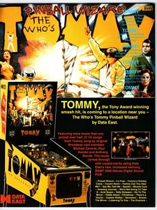 The Who's Pinball Wizard Tommy FLYER Original Artwork 8.5" x 11" Two Sides - Picture 1 of 2