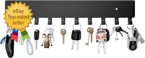 Schlüsselhalter für Wand, Schlüsselhaken mit 10 Haken Wandschlüsselhalter für Flur - Bild 1 von 7