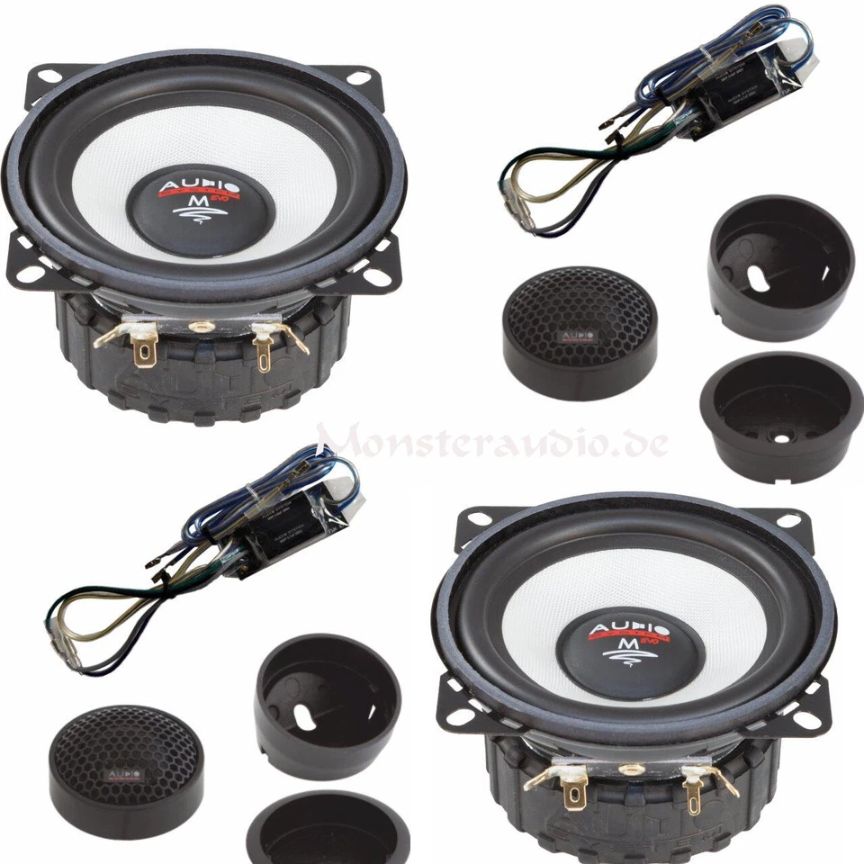 AUDIO SYSTEM M100 10cm 2-Wege Kompo System Auto Lautsprecher PKW Boxen 220 Watt - Bild 1 von 1