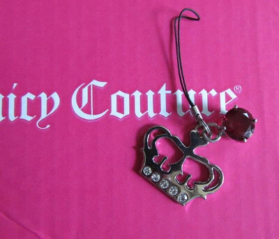 Juicy Couture Cartera Dije Llavero Corona Real Cordón De Colección Nuevo en Jugosa Caja Foto 1 de 4