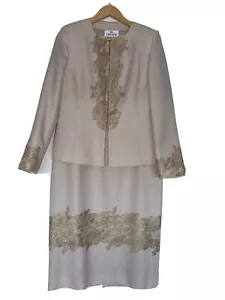 presen mother of the bride dress suit UK 14 Never Worn £569new Got For £199 - Picture 1 of 14