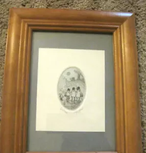Ed Gifford "Sisters" Miniature Etching art prints - Picture 1 of 2