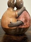 RARE ! Sculpture de poterie de couple JUANA SOSA CHULUCANAS / péruvienne / UNIQUE (LIRE) !