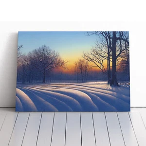 Winter Forest Landscape Vol.3 Canvas Wall Art Print Framed Picture Home Decor - Picture 1 of 5