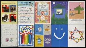 Lot of 10 Recycled Greetings Hanukkah Chanukah Cards - Classic, Cute & Humorous - Picture 1 of 2