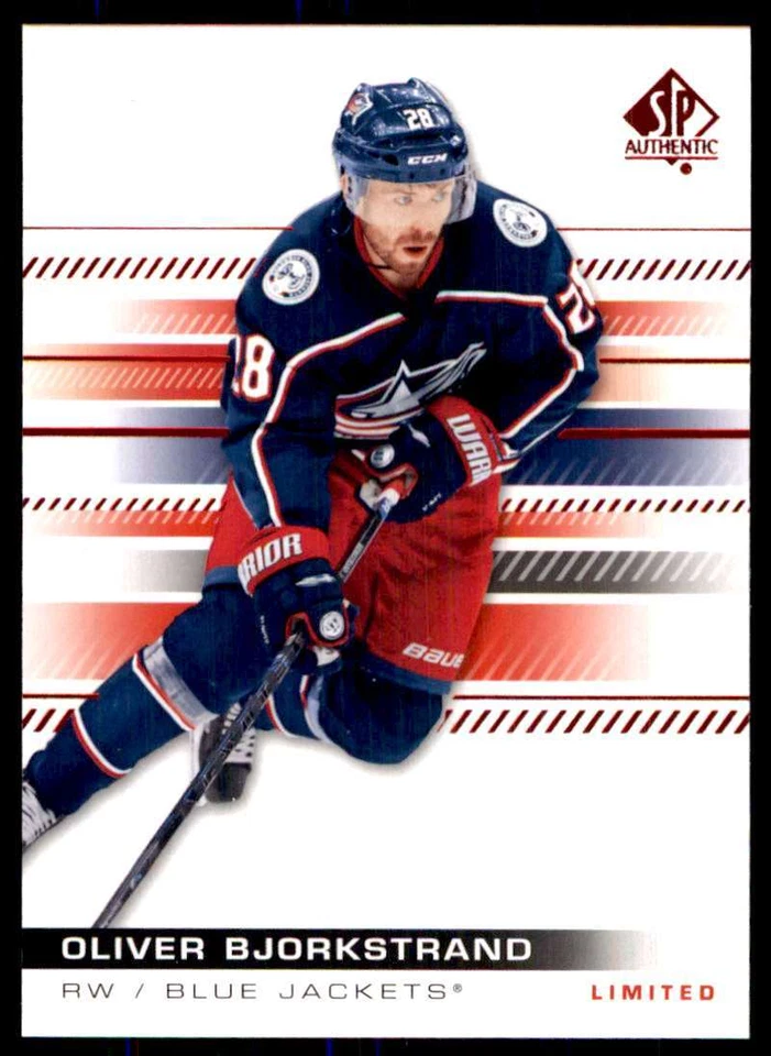 2019-20 SP Authentic Limited Red Oliver Bjorkstrand #2 - Image 1 of 2