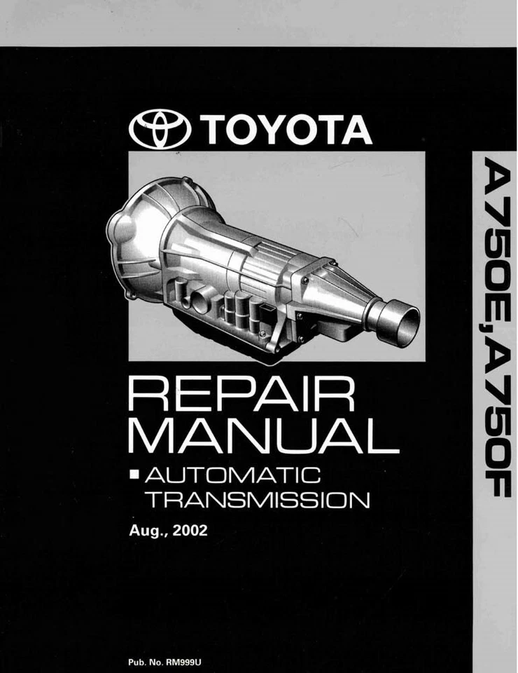Toyota A750E 2003, A750F transmisión automática manual de reparación Foto 1 de 1