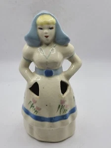 VINTAGE WEIL WARE HOLLÄNDISCHES MÄDCHEN ÜBERTOPF/VASE KALIFORNISCHE KERAMIK. Wie besehen. - Bild 1 von 7