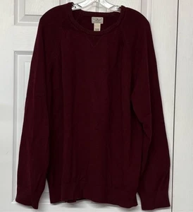 L.L. Bean Cotton Cashmere Burgundy Pullover Sweater Sz 3X XXXL - Picture 1 of 4