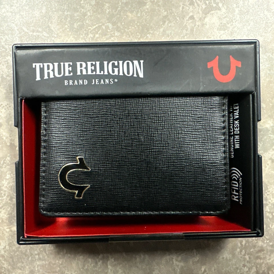 Anuncio de lumarm_0--Cartera negra True Religion y estuche para tarjetas True Religion negro Foto 1 de 1