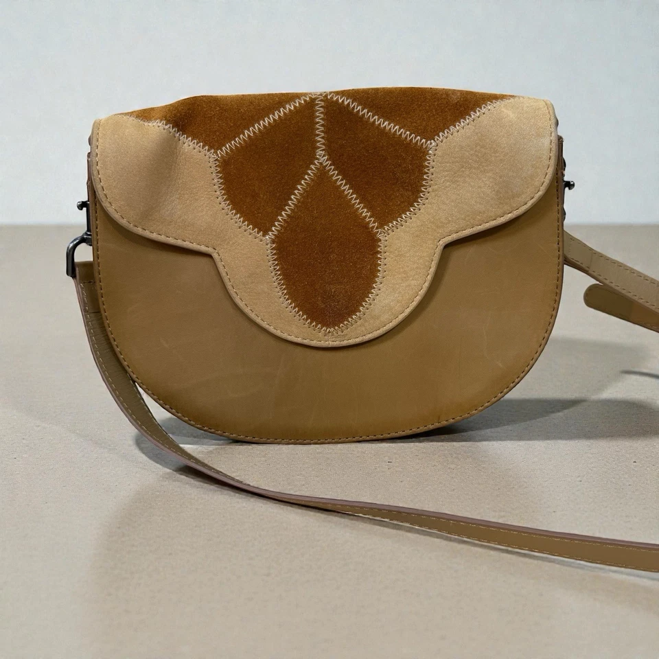 Bolso Bandolera LUCKY BRAND Boho Chic Cuero y Gamuza Sedona Inspirado De Colección Foto 1 de 4
