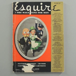 Esquire Magazine for Men March 1937 Petty Pinup Hurrell Photos Eric Lundgren Art - Picture 1 of 14
