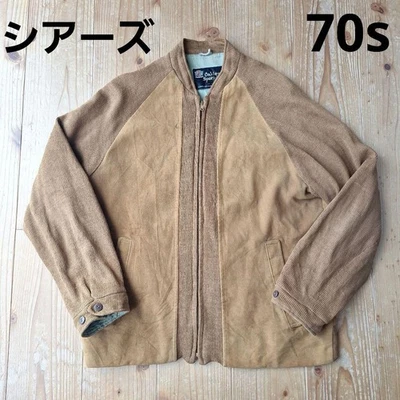 70s Sears Blouson Jacket Lining Satin Suede Facing Talon Zip - Image 1 of 4