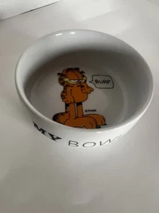 VINTAGE GARFIELD My Bowl piatto gatto BURP gattino piatto trinket ottime condizioni - Foto 1 di 4