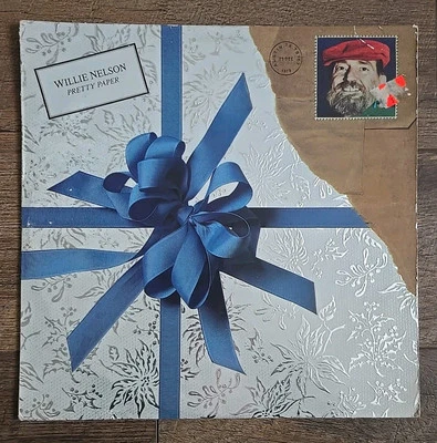 1979 Willie Nelson Pretty Paper Christmas Record 12" Vinyl LP 33 RPM JC 36189 - Image 1 of 4