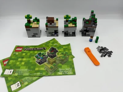 LEGO 21102 MINECRAFT Micro Mundo - El Bosque - 100% Completo Steve Creeper Foto 1 de 4