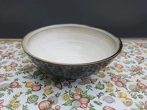 Stoneware Soup Cereal Bowl 6 3/4 Inch Sango Jetta Black 4830  Discontinued - Picture 1 of 4