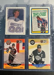 Wayne Gretzky - 4 CARD LOT LOS ANGELES KINGS + EDMONTON OILERS - Picture 1 of 4