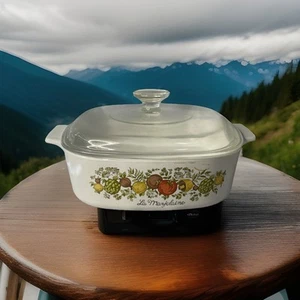 Rare Vintage Corning Ware Spice of Life La Marjolaine A-2-B [2qt] /Pyrex Lid A9C - Bild 1 von 5