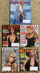 5 JESSICA SIMPSON Magazine Lot. Rolling Stone, Blender, Esquire, & 2 Maxim Mags. - Picture 1 of 5