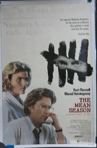 The Mean Season Original 1985 Single Side Rolled 27x40 Movie Poster  - Picture 1 of 1