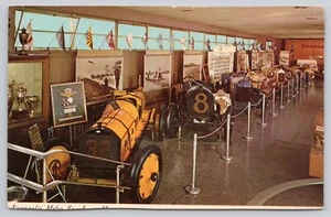 Indianapolis 500 Mile Race Motor Speedway Museum Racecars Indiana Postcard - Picture 1 of 2