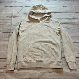 Athleta Girl Oatmeal Cream Hoodie Sweater Colorful Specks Girls Size Large (12) - Picture 1 of 9