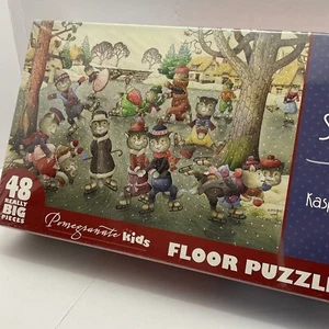 Kestutis Kasparavicius Gatti su Pattini Melograno Puzzle da Pavimento per Bambini 48 Pezzi Grandi - Foto 1 di 10