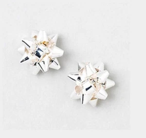 KATE SPADE BÜRGERLICHER SCHLEIFENSTECKER SILBER extrem selten NEU MIT ETIKETT - Bild 1 von 1