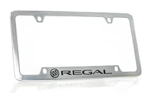 Buick Regal 2012 logo Chrome Plated Brass Metal License Plate Frame Holder - Bild 1 von 3