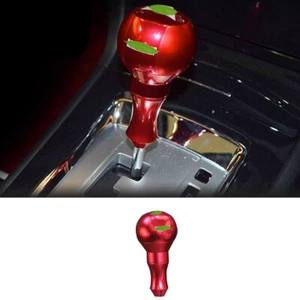 Red Aluminum Gear Shift Knob Shifter Lever Trim For Mitsubishi Lancer EVO 07-17 - Picture 1 of 8