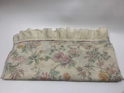 Sábana plana Lady Pepperell floral encaje volantes percal, talla Queen Foto 1 de 4