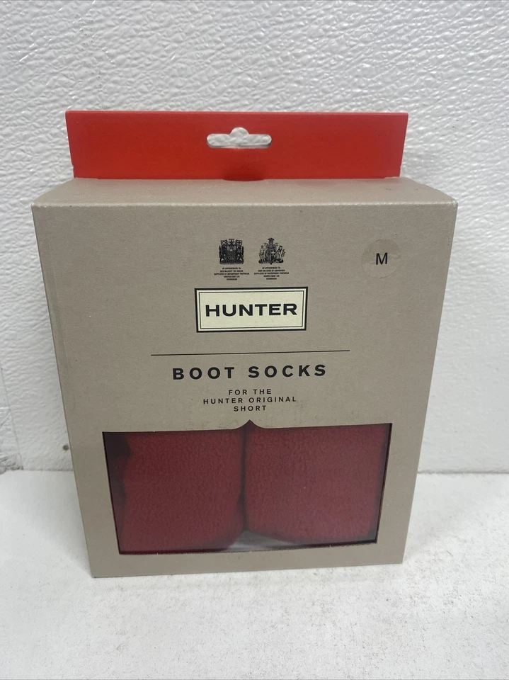 Hunter Unisex Military Red Short Boot Socks US Size Medium (womens 5-7) #f5 - Image 1 of 4