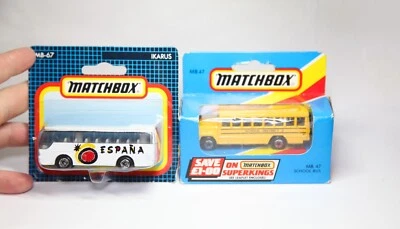 Matchbox MB47 School Bus & MB-67 Ikarus In Original Box - Job Lot - Image 1 of 4