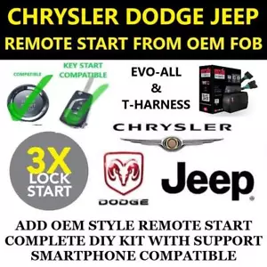 Plug & Play Remote Start fits 2014 DODGE GRAND CARAVAN 3X LOCK - Picture 1 of 1