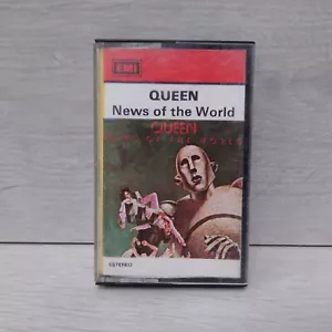 Queen News Of The World Cassette Tape Album Portuguese Variant Scarce Rare VGC - Picture 1 of 5