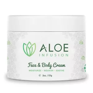 Body and Face Moisturizer - Natural Moisturizing Cream with Organic Aloe Vera - - Picture 1 of 6