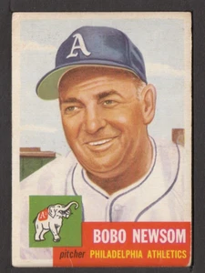 1953 Topps #15 Bobo Newsom Philadelphia Athletics vg-ex Set Break - Picture 1 of 2